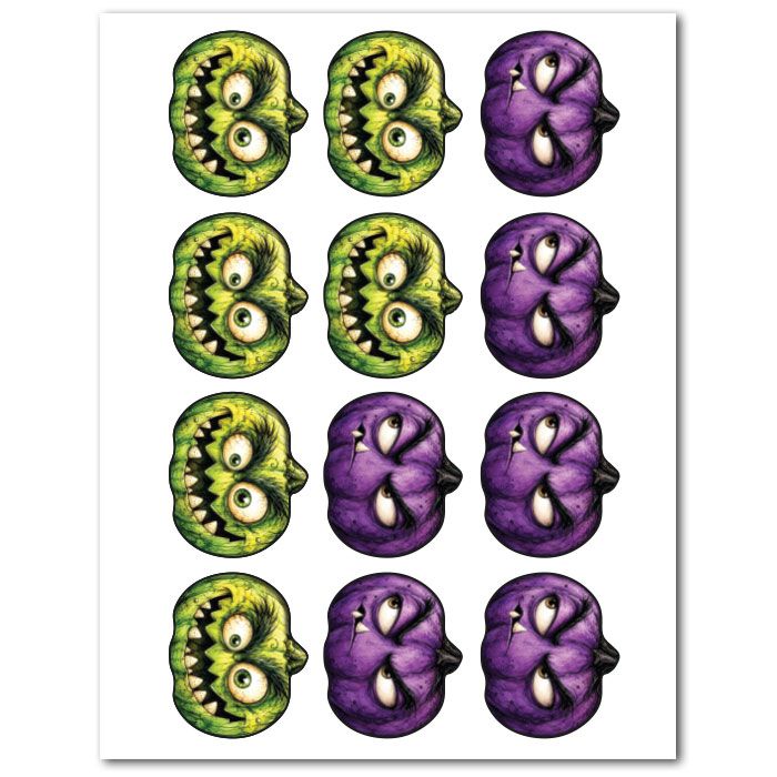 Icing Sheets Psycho Pumpkins