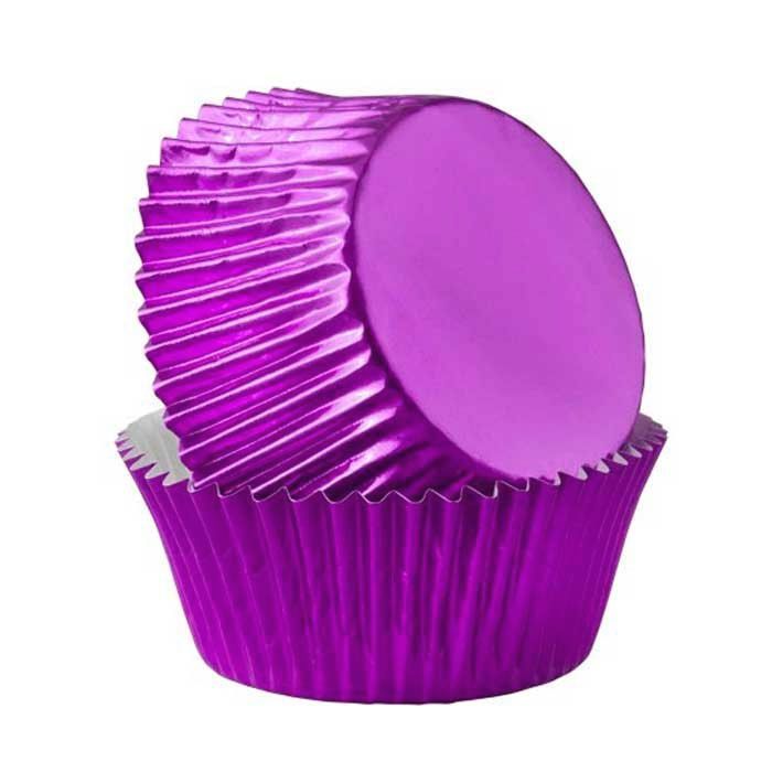 Cupcake Liners Foil Purple