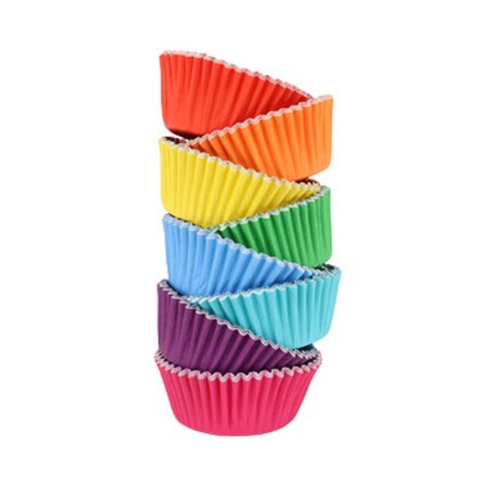 Foil Lined Rainbow Cupcake Liner Assortment