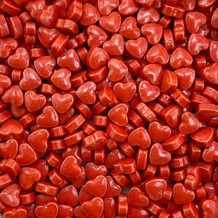 Mini Heart Sprinkles Red (YW-S14P)