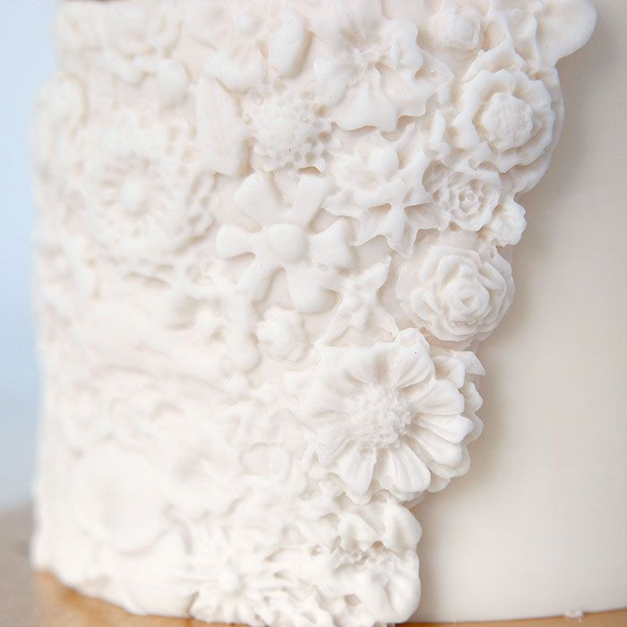 Mixed Floral Relief Mold Evil Cake Genius