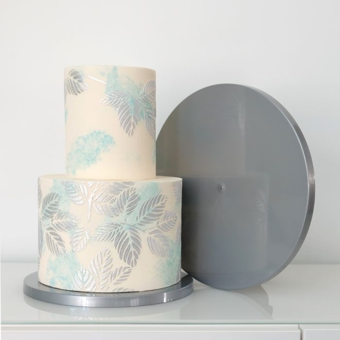 12" Round Reusable Drum Silver
