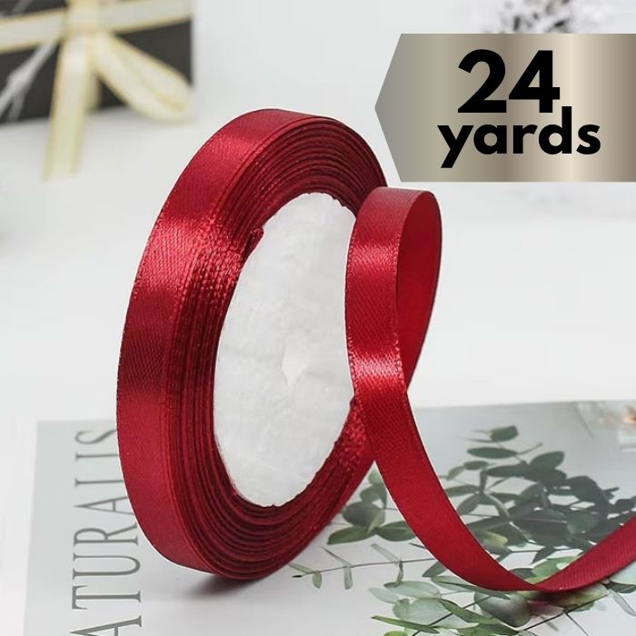 Satin Ribbon Ruby Red