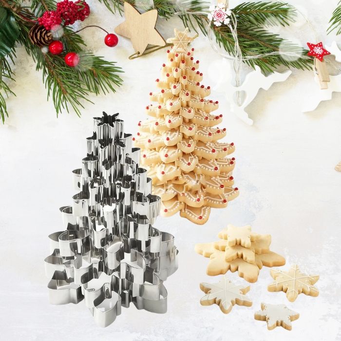 Stacked Tree Cookie Cutter Set