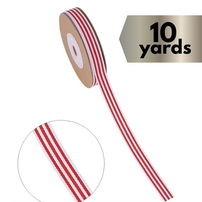 Ribbon Red & White Stripe