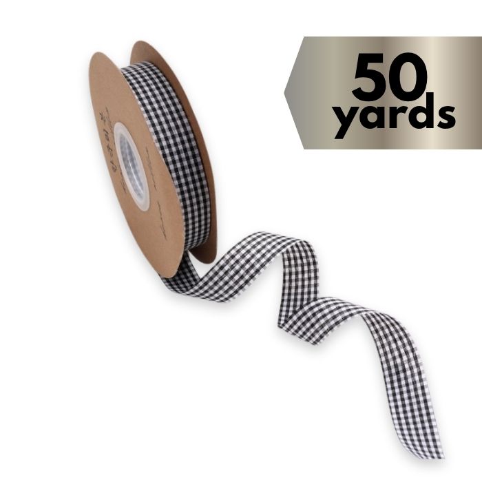 Ribbon Gingham Black