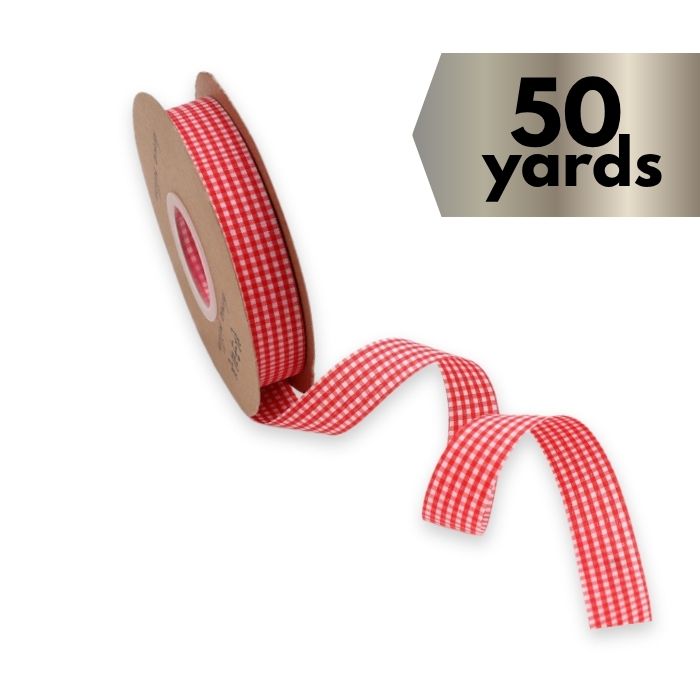 Ribbon Gingham Red