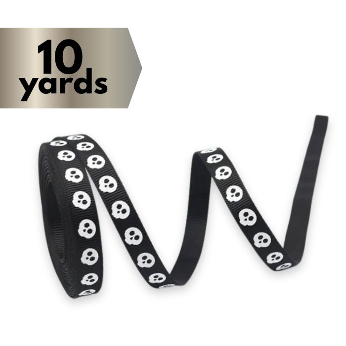 Ribbon Grosgrain Skulls
