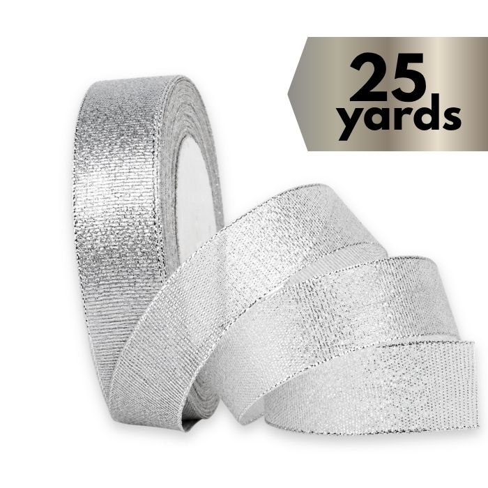 Ribbon Metallic Mesh Silver