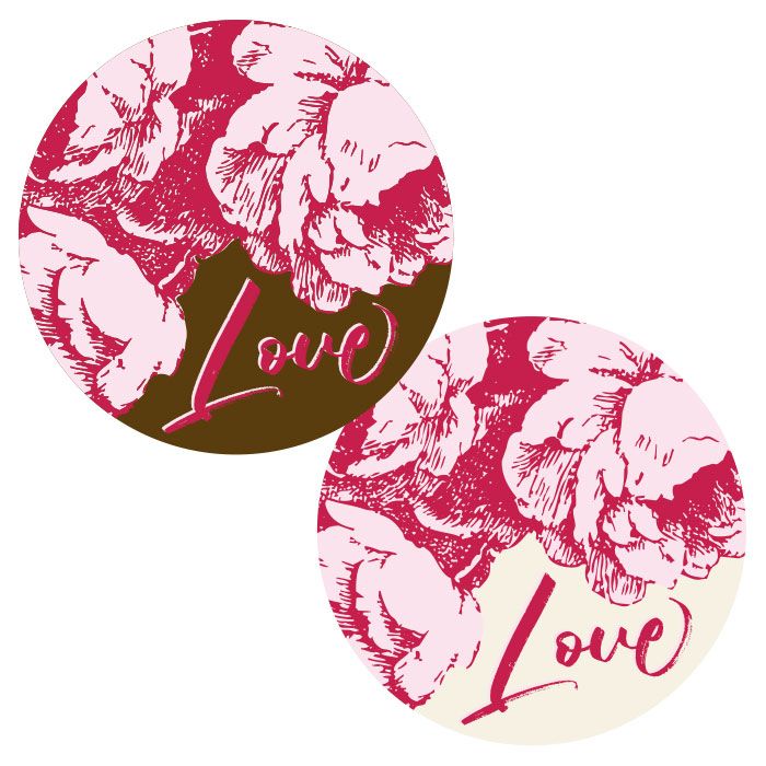 Chocolate Transfer Sheet Rose Love Chablon