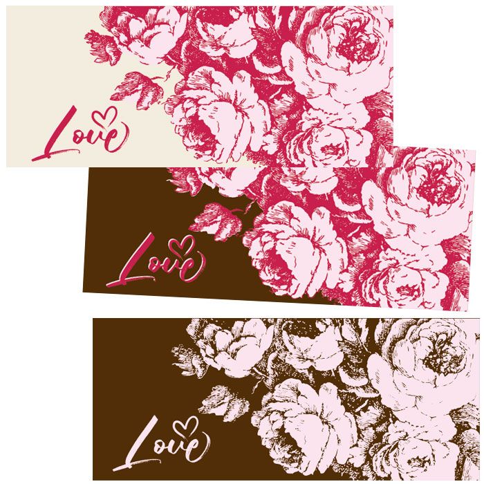 Chocolate Transfer Sheet Rose Bars