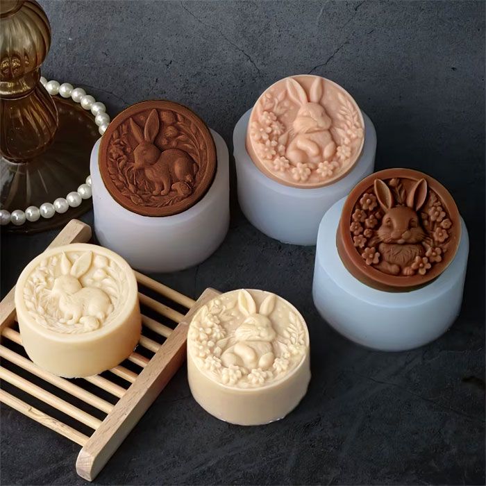 Bunny Relief Chocolate Covered Cookie Mold Set of 3