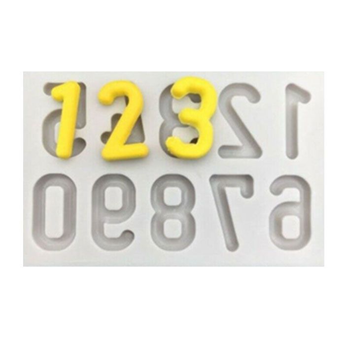 Rounded Font Numbers Mold