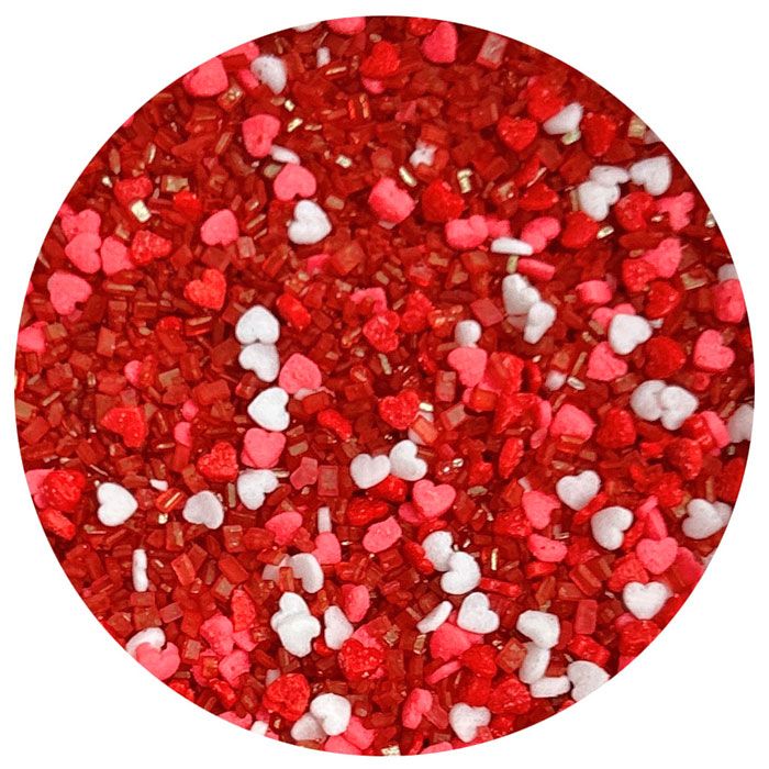 Ruby Hearts Sprinkle Mix