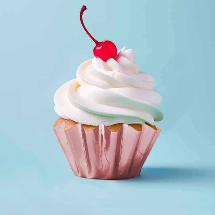 Fluted Cupcake Liners Rose Gold
