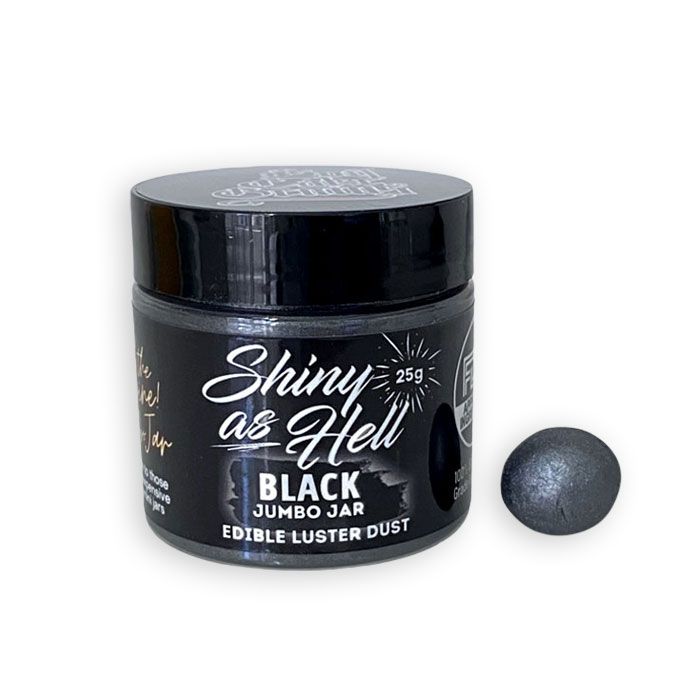 Shiny as Hell Edible Luster Black