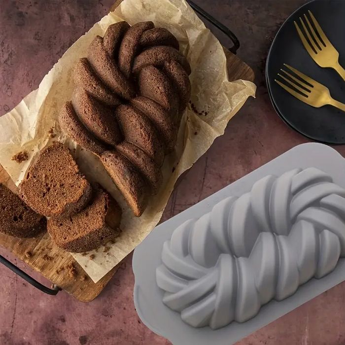 Silicon Braid Loaf Pan