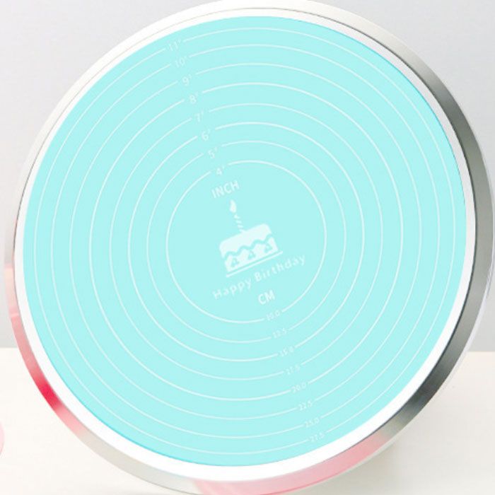 Non slip Turntable Mat-Pale Blue