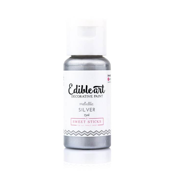 Edible Arts Metallic Silver Paint-15ml