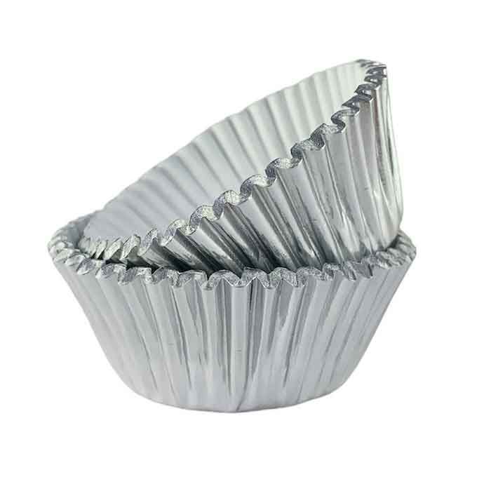Candy Cups Silver Bon Bon Size