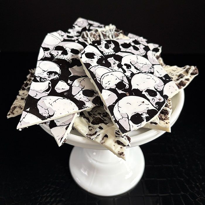 Chocolate Transfer Sinister Skulls