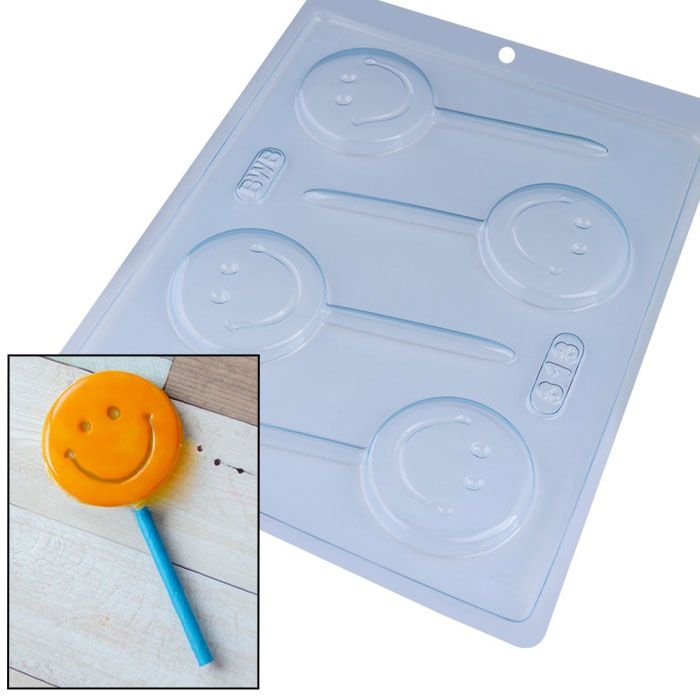 Chocolate Mold Smiley Face Lolly 