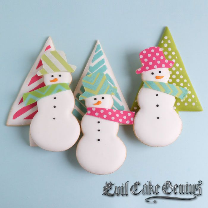 Essential Geometric Pattern Mesh Stencil Set Snowman Edition!