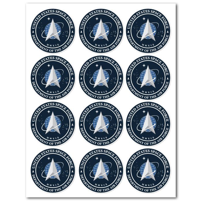 Icing Sheets Space Force Cookie