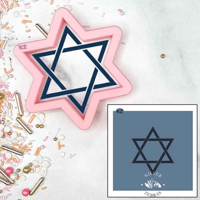 Star of David Stencil & Cutter Set by Killer Zebras