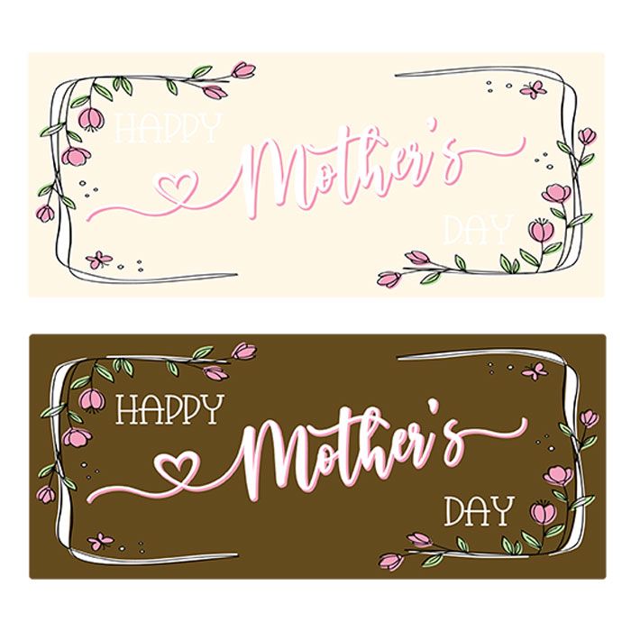 Chocolate Transfer Mother's Day Bars
