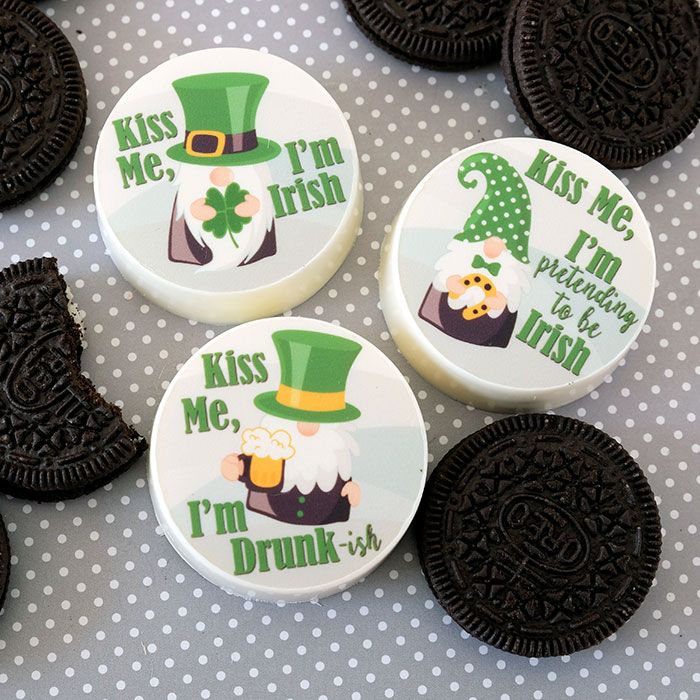 Icing Sheets Gnomes St. Patty's Day Cookie/Cupcake