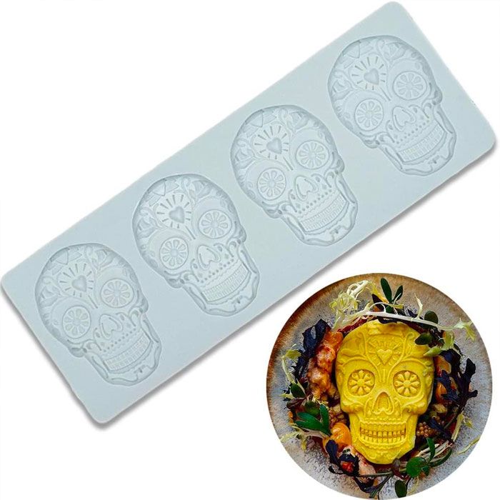 Sugar Skull Tile Mold