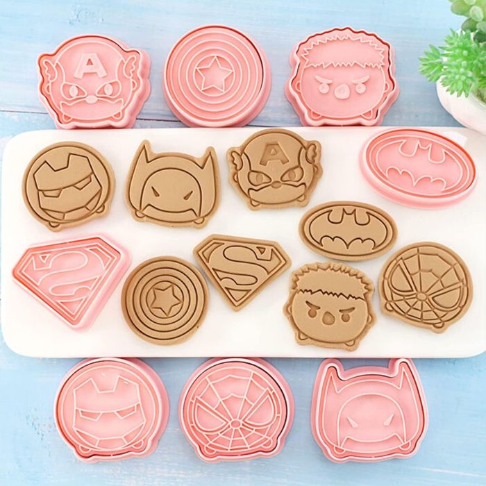 Super Hero Logos Cookie Cutter and Embosser Set