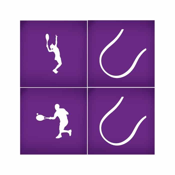 Tennis Mesh Stencil Set