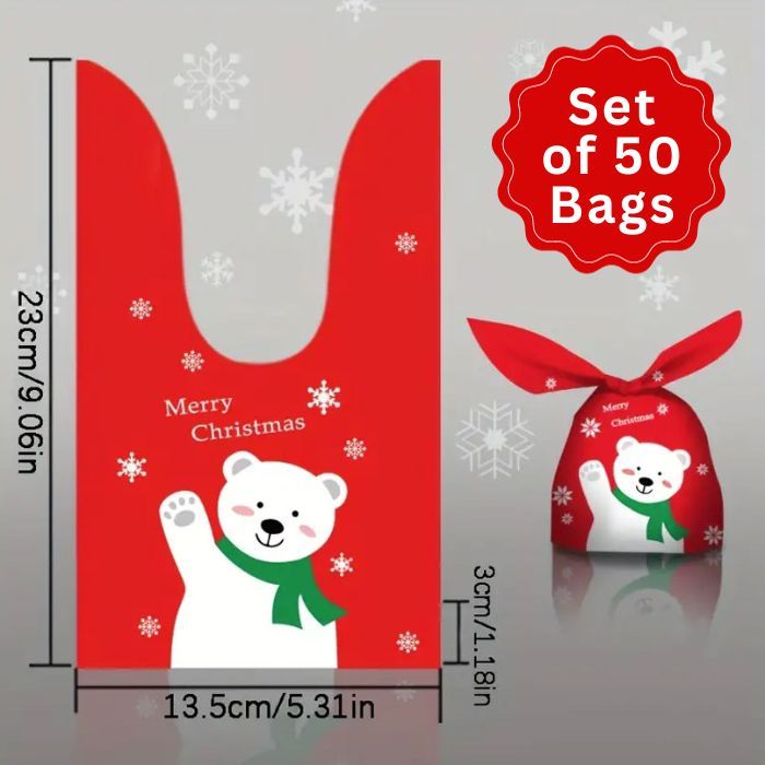 Tie Treat Bags Polar Bear