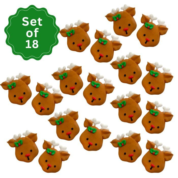 Royal Icing Reindeer Faces