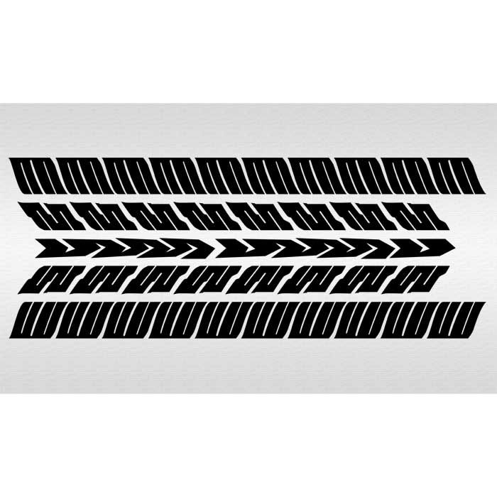 Tire Tread Seamless Stencil 6" Tall