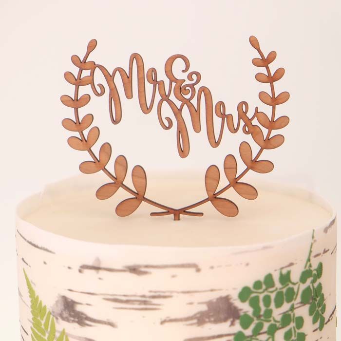 Wreath Topper Wood Veneer