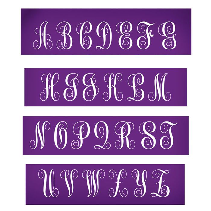  Traditional Monogram Alphabet Mesh Stencil Ginormous