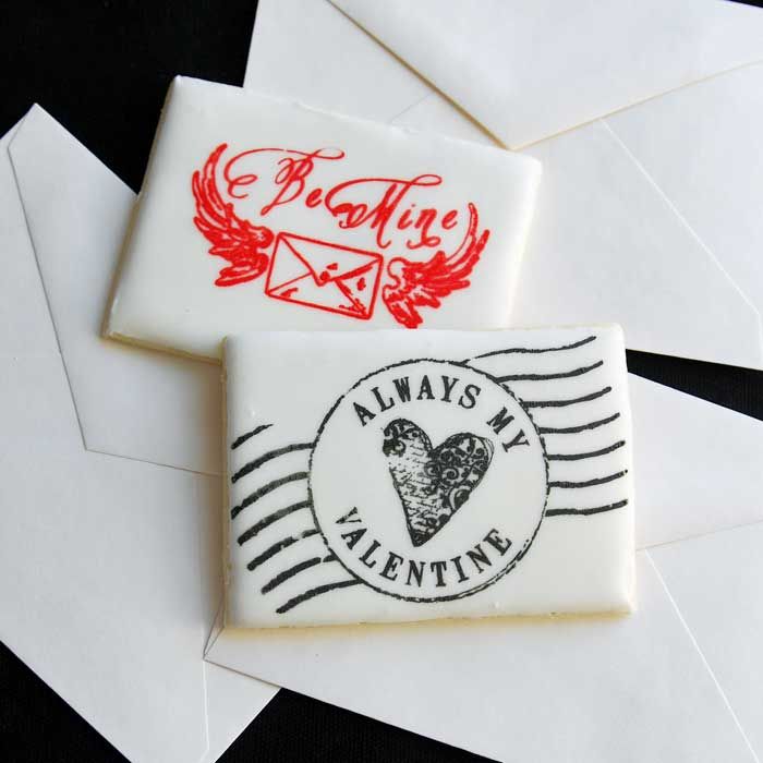 Valentine Postmarks Mesh Stencil Set