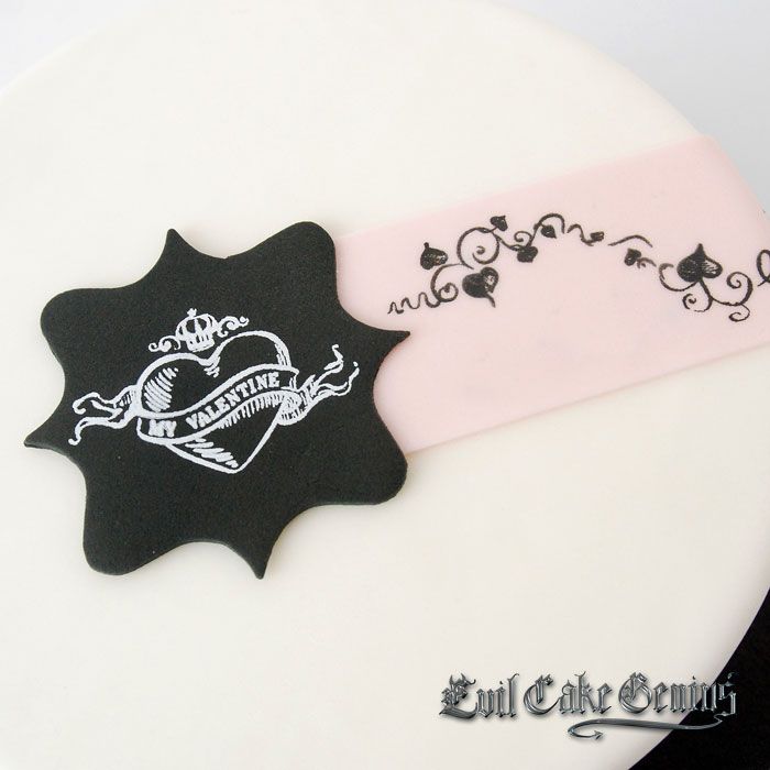 Valentine's Chalkboard Art Medallion and Ribbon Mesh Stencil Set