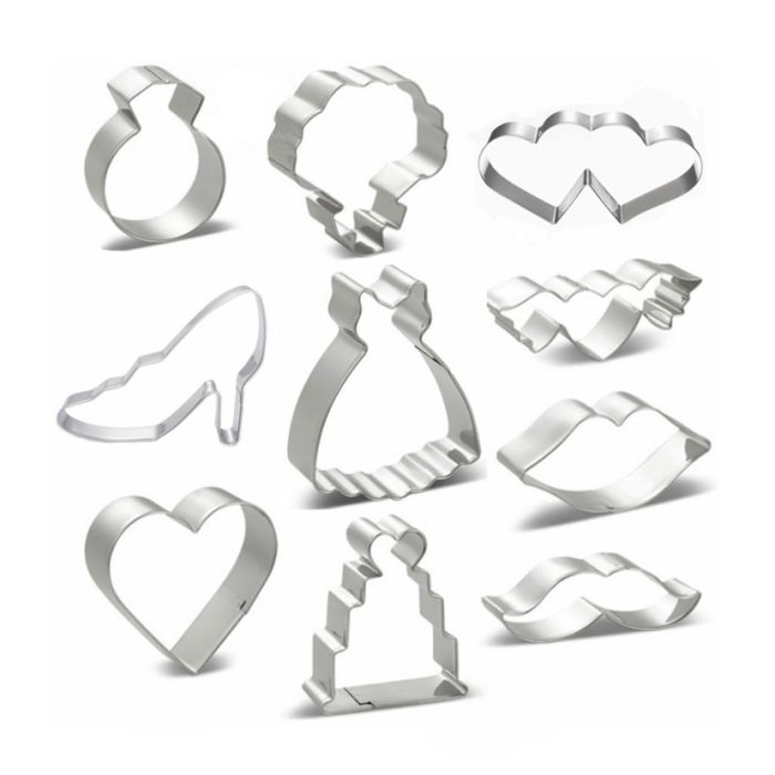 10 Piece Love & Wedding Cookie Cutter Set