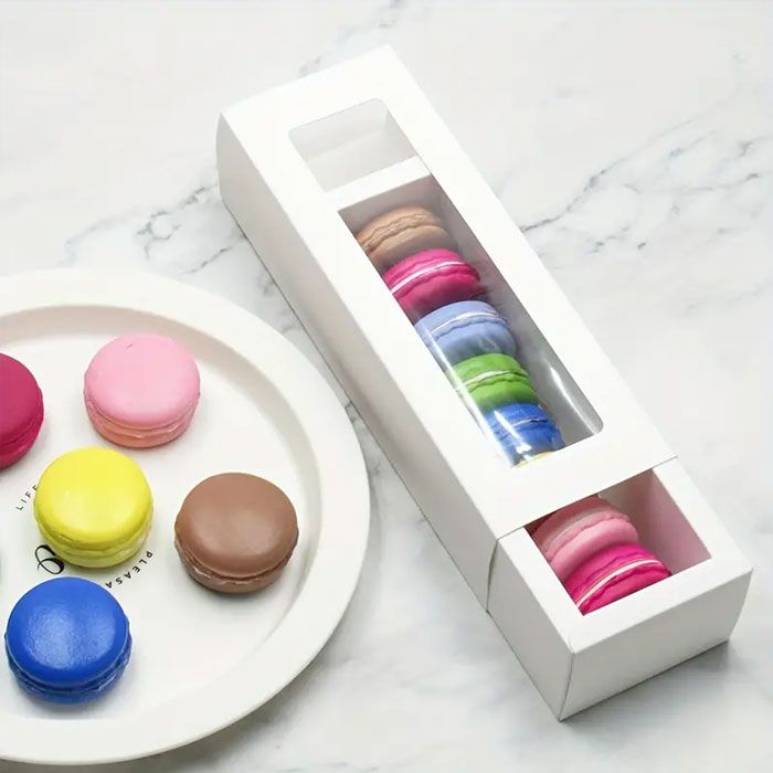 French Macaron Window Boxes