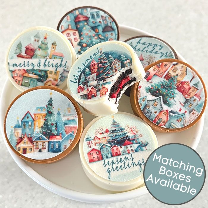 Icing Sheets Holiday Village Cookie/Cupcake