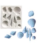 10 Cavity Mini Sea Shells Mold