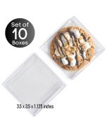 Crystal Clear Cookie Boxes 3.5 Inch Set of 10 (SKU 1040)