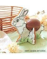 Standing Bunny Egg Holder with Cutter and Debosser Set