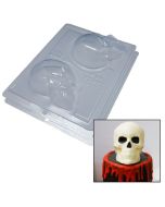 3 Part Chocolate Mold Large Skull