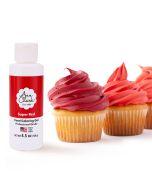 Super Red Food Color Gel, Large 4.5 oz. (SKU 34-028)