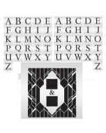 Art Deco Geometric Mix and Match Monogram Set Double Barrel